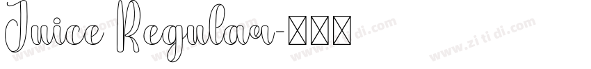 Juice Regular字体转换